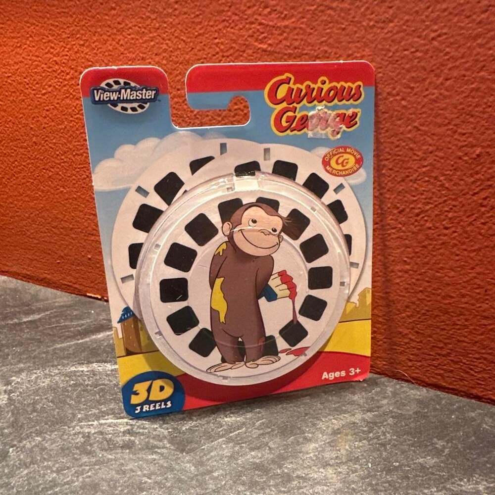 2006 Curious George View Master 3 Reel Set BNIB New In Box Official Movie 3D